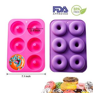 <span class=keywords><strong>Moule</strong></span> à beignets en Silicone sans BPA, <span class=keywords><strong>moule</strong></span> antiadhésif à 6 cavités, <span class=keywords><strong>moule</strong></span> à beignets en silicone, approvisionnement d'usine - Product Image 3