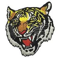 Meilleure vente de patchs de broderie à coudre/à repasser avec logo personnalisé Tiger Design