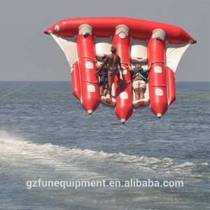 Venta directa de fábrica de tamaño personalizado inflable del tubo remolcable banana pescado volador para agua juego de deportes - Product Image 5