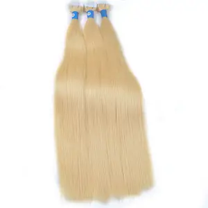 Venta caliente yaki ruso cinta de extensión de pelo de la trama de la piel del nuevo diseño de la cinta en el pelo doble dibujado de extensiones de cabello