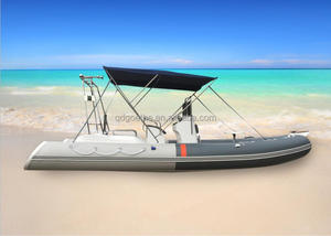 Bateau pneumatique rigide en fibre de verre Goboat RIB580B de 15 ans, capacité de 8 personnes, certifié CE, 5 compartiments, moteur 90 CV, directement de l'usine - Product Image 5