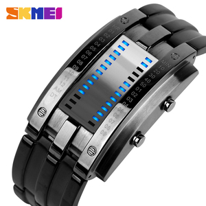 <span class=keywords><strong>SKMEI</strong></span> 0926 binary Led Hot sale Vogue watch silver watch design your own watch - Product Image 5