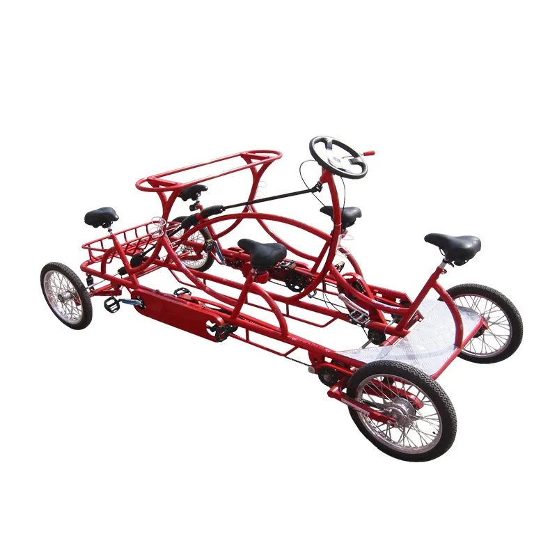 Rent 4 Wheel 5 Person Pedal Car Tandem Conference Bike For Sale