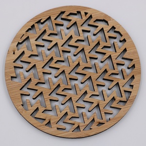 Posavasos de Bambú en Blanco Cortados con Láser OEM/ODM para Decoración de Mesa - Product Image 4