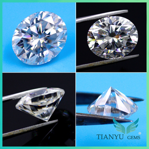 Gros 2ct ovale moissanite toujours brillant <span class=keywords><strong>pour</strong></span> pas cher moissanite bijoux - Product Image 1