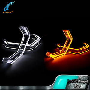 M4 Style Auto Faros Iconic Angel Eye para <span class=keywords><strong>BMW</strong></span> Switchback Led halo Ring - Product Image 6
