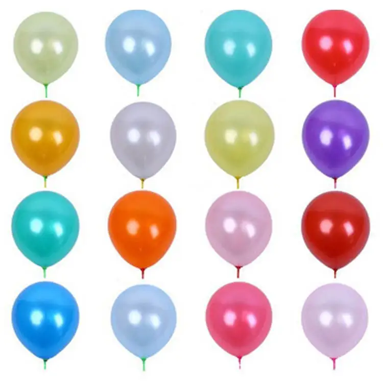 FL china wholesale birthday party weeding supplies decoration accessories ballons 12'' latex air balloon metal latex balloon