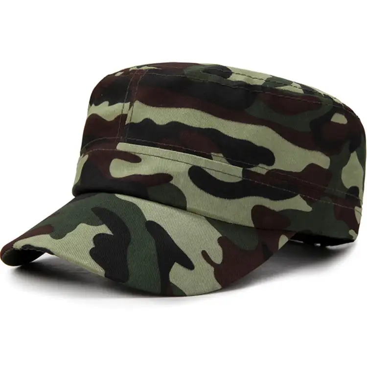 Venta al por mayor logotipo personalizado de camuflaje de algodón sombreros ejército militar Vintage gorra de béisbol