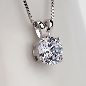 Teemi Classic 4 griffe simple Sona ronde cubique bijoux diamants zircone Platinum Noble Collier Boucle d'oreille de bracelet pou - Product Image 2