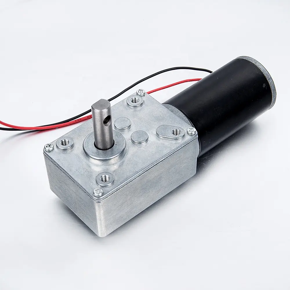 4058-31ZY 58mm High Torque and Power Rohs Material 12v 24v DC Worm Brush Gear Motor for Robots