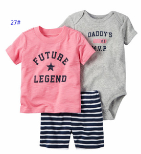 12.4 gros Bébé Fille Garçon ensembles de vêtements Nouveau-Né Bébé Vêtements 3-pièces Body Pantalon Ensemble - Product Image 3