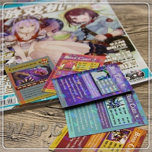 WJPC-Top venta personalizada Tarjeta de mangas al por mayor truco tarjeta de juego con el logotipo de la <span class=keywords><strong>empresa</strong></span> - Product Image 1