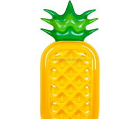 Kasur Udara Apung Semangka/Nanas, Kasur Udara Mengambang Plastik, Taman Air Buah Pulau untuk Berenang