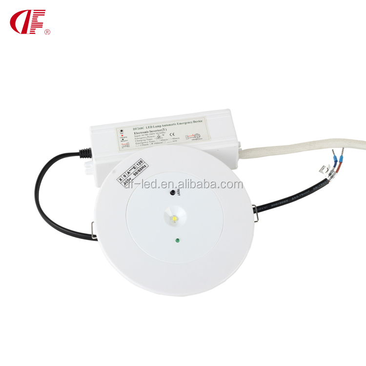 Ceiling Recessed Mounted LED Emergency Light emergency 3W 3hours with CE SAA ROHS certificate