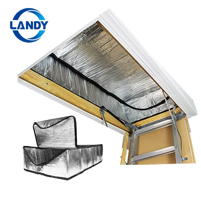 Landy meilleur duvet d'isolation de grenier déroulant couverture lowes bricolage, hiver plafond mansardé couvercle isolant