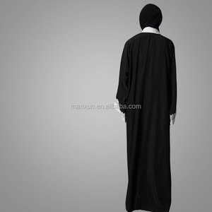 <span class=keywords><strong>Pas</strong></span> cher Islamique Dentelle Crêpe Musulman Cardigan Dubaï Kimono Avant Ouvert <span class=keywords><strong>Abaya</strong></span> Casual Kimono Cardigan - Product Image 3