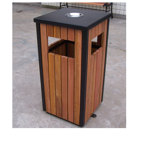Goedkope Tall Decoratieve Outdoor Patio Vintage Rechthoek Vuilnisbak Met Asbak