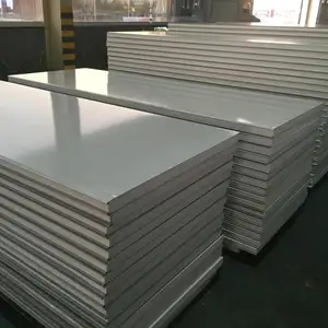 Panel Insulasi Warna Putih Styrofoam Eps, Panel Sandwich Baja Datar Warna Putih untuk Langit-langit