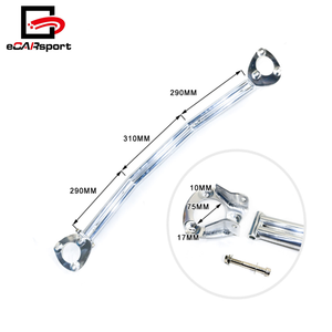 Pour BMW E46 Série 3 1999-2005 Barre de renfort avant en aluminium pour course automobile Barre de renfort supérieure avant pour tour de suspension de voiture (<span class=keywords><strong>2</strong></span> points) - Product Image 4
