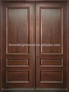 Exterior prehung caoba puerta de caoba sólida puerta de madera - Product Image 5