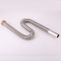 Hugcixi Yuyao — bec de descente flexible en acier inoxydable, tube de vidange d'évier