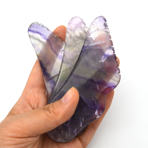 Planche de Gua Sha en Fluorite, Outil de <span class=keywords><strong>Massage</strong></span> Facial en Cristal Coloré <span class=keywords><strong>pour</strong></span> le Rajeunissement de la Peau Anti-Âge, Outil de Grattage Facial <span class=keywords><strong>pour</strong></span> la Beauté - Product Image 6