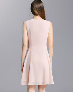Azul claro costumbre vestidos de gasa collar de la colmena de <span class=keywords><strong>los</strong></span> vestidos para las mujeres - Product Image 5