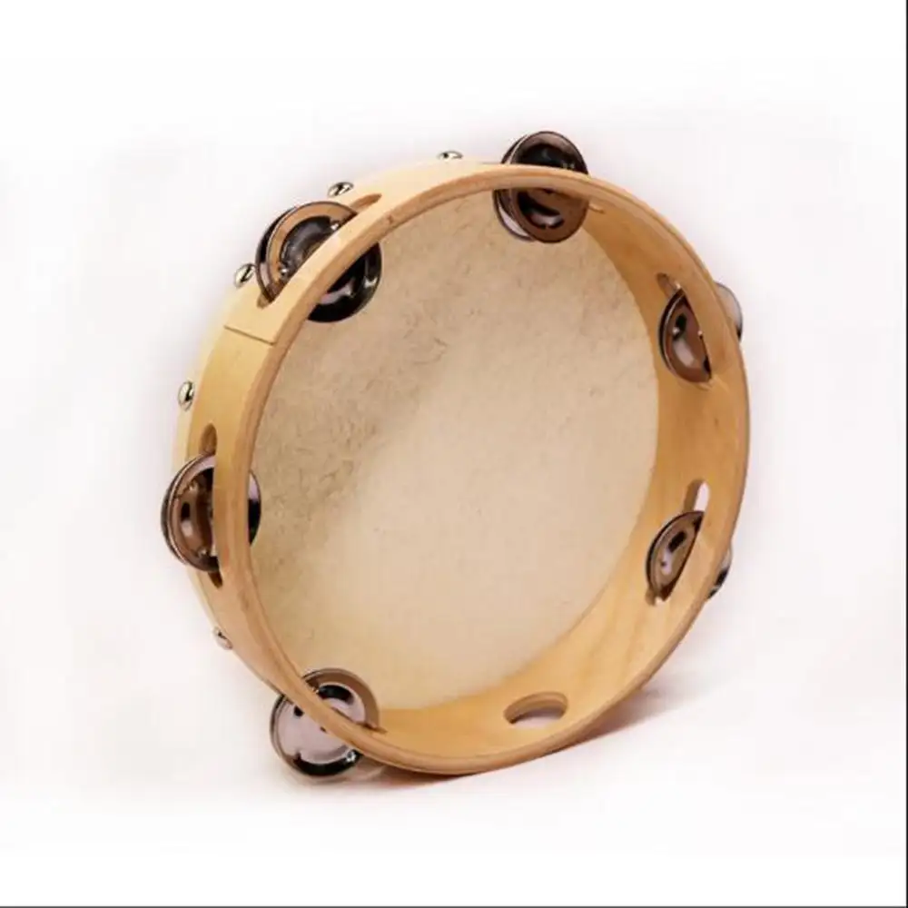 Tự Làm Trẻ Em Đầu Montessori Thiết Bị Trợ Công Cụ Orff Nhạc Cụ Da Cừu Tambourine