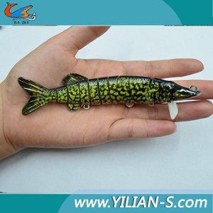 nueva trastos de pesca de plástico duro de <span class=keywords><strong>la</strong></span> pesca multi articulado swimbait pike almizclado señuelos cebo - Product Image 4