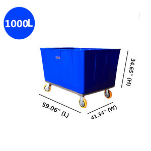 China <span class=keywords><strong>PONO</strong></span> CE/ISO aprobó profesional mejor venta nuevo diseño plástico barato Lino carrito de lavandería - Product Image 2