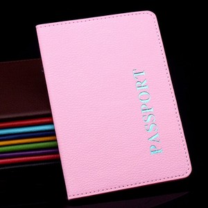 Nuevo patrón de cuero de la PU cubierta del pasaporte en la aventura de las mujeres documento de viaje entradas titular mujer chicas pasaporte caso - Product Image 4