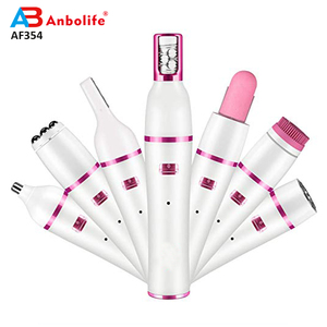 7 in 1 <strong>Electric</strong> Manicure Set Eyebrow Nose Trimmer Face Cleansing <strong>Brush</strong> <strong>Massager</strong> Women Grooming Kit Epilator