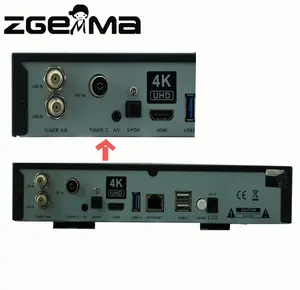 2 * DVB-S2/S2X + DVB-T2/C שלושה מקלטים ZGEMMA HILIVE ULtra מעבד HEVC/מפענח H.265 4 K UHD הטלוויזיה Box