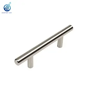 3.75" (96mm) Hole Center Round Contoured Ends & Satin Nickel Matte Finish Kitchen Cabinet Hardware Dresser Drawer Handle