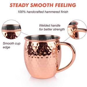 Mug en <span class=keywords><strong>cuivre</strong></span> martelé en acier inoxydable <span class=keywords><strong>Moscow</strong></span> <span class=keywords><strong>Mule</strong></span> - Product Image 4