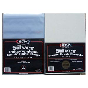 2 Mil Clear Polypropylene Resealable หนา Sliver หนังสือการ์ตูนกระเป๋า