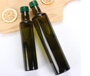 Round Dark Green Glass Essential Oil <strong>Bottle</strong> <strong>Vinegar</strong> <strong>Bottle</strong> Olive Oil Glass <strong>Bottle</strong> 1212 - Product Image 1