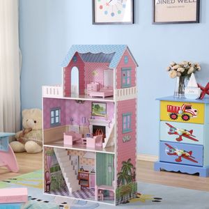 Casa de <span class=keywords><strong>muñecas</strong></span> grande de madera <span class=keywords><strong>para</strong></span> <span class=keywords><strong>niñas</strong></span>, kits de casa de <span class=keywords><strong>muñecas</strong></span> de madera <span class=keywords><strong>para</strong></span> niños, venta al por mayor - Product Image 3