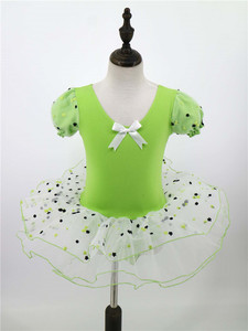 TD00036 Venta al por mayor <span class=keywords><strong>Ballet</strong></span> School Girls Green Kids Dance Wear Trajes de <span class=keywords><strong>ballet</strong></span> verdes - Product Image 3
