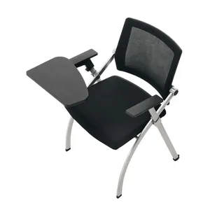 现代设计的会议椅，带写字板时尚的学校家具，用于培训室或会议室