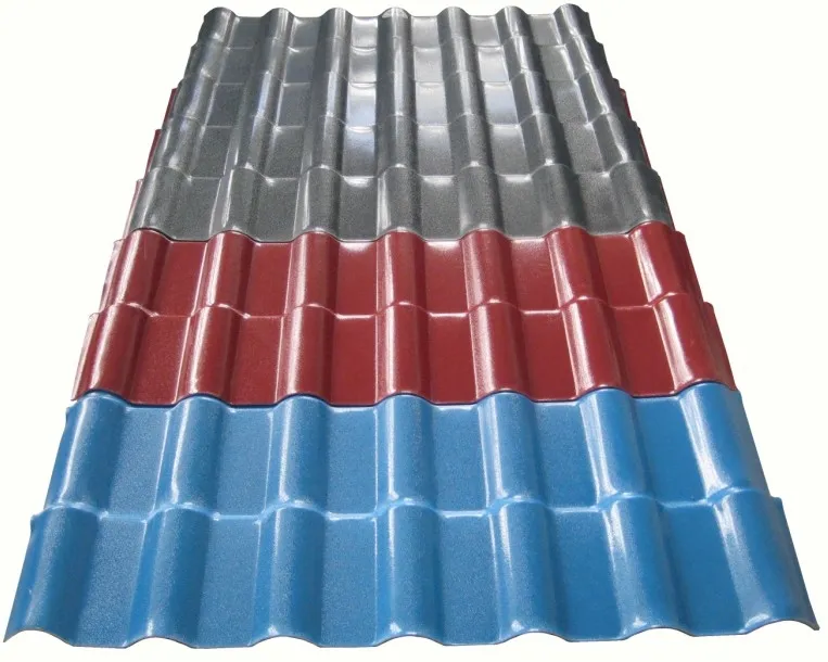 Impermeable de panel de pvc techo ASA plástico roofing hoja villa asa resina sintética teja de techo