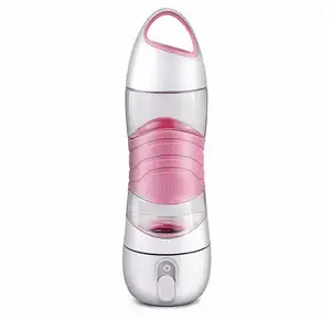 4种颜色免费运动智能提醒水瓶雾喷雾器便携式凉爽美容喷雾瓶带SOS LED光滴运输