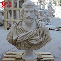 Buste de David en marbre sculpté à la main, taille personnalisée, couleur blanche, décoration SH-SHENGHUA, 1 pièce, style occidental