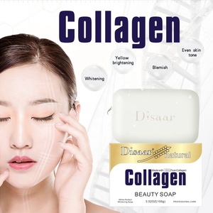Jabón Facial Disaar Suave <span class=keywords><strong>para</strong></span> <span class=keywords><strong>la</strong></span> Piel, Hidratante, Limpiador Profundo, Blanqueador, con Colágeno - Product Image 2