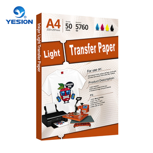 Haute qualité A4/A3 jet d'encre de transfert de chaleur papier <span class=keywords><strong>clair</strong></span>/foncé avec <span class=keywords><strong>vision</strong></span> filigrane - Product Image 4
