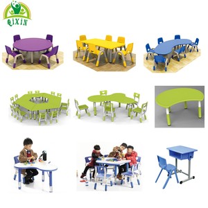 Table en forme de lune pour enfants, mobilier bon marché, vente en gros, décoration jardin d'enfants, en plastique, tables et chaises, vente en gros, usine - Product Image 2