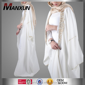 2017 ultima abbigliamento islamico abaya dubai kimono anteriore aperto sexy delle donne sequin immagine del vestito - Product Image 1