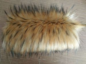 <span class=keywords><strong>CAMMELLO</strong></span> colore Ad Alta pila <span class=keywords><strong>pelliccia</strong></span> del faux per il collare - Product Image 6