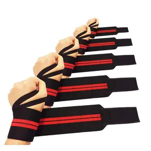 Custom Cotton Fitness Weightlifting Strength Training Gym Weight lifting Powerlifting Wrist Wraps