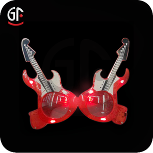 Diseño más caliente de la Guitarra En Forma de Led Intermitente Resplandor En Oscuro gafas de Sol - Product Image 5